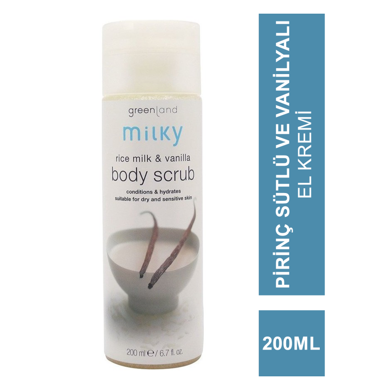 Greenland Body Scrub Rice Milk - Vanilla 200 ml
