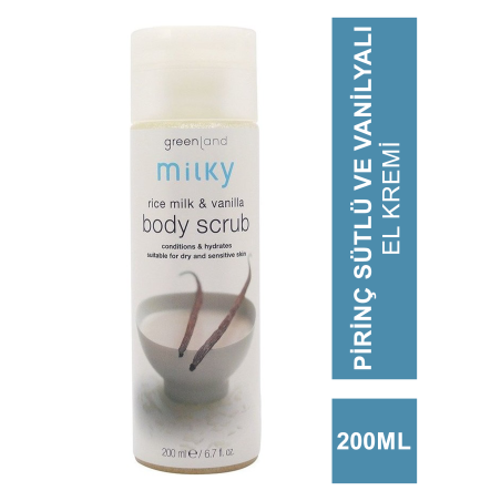 Greenland Body Scrub Rice Milk - Vanilla 200 ml