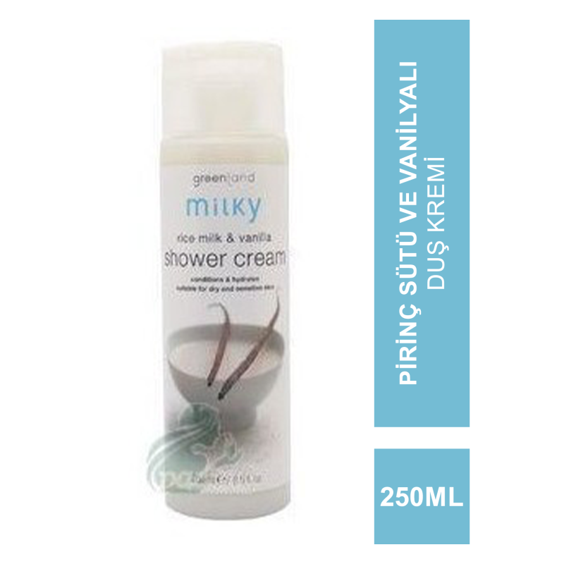 Greenland Milky Shower Cream Rice Milk - Vanilla 250 ml