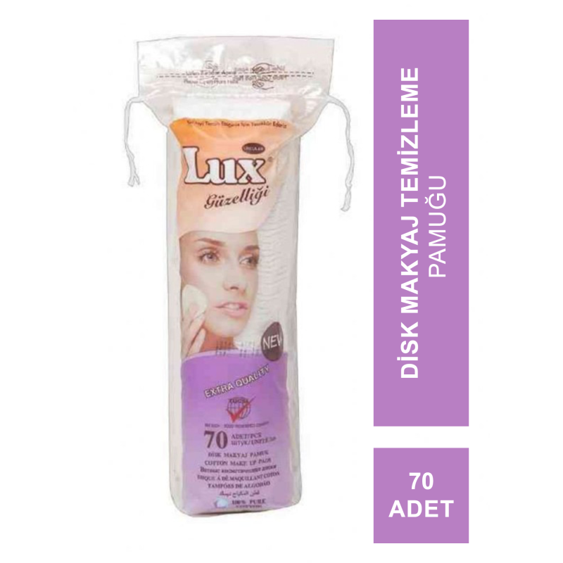 Lux Disk Makyaj Temizleme Pamuğu 70 Adet Lux Disk Makyaj Temizleme Pamuğu 70 Adet