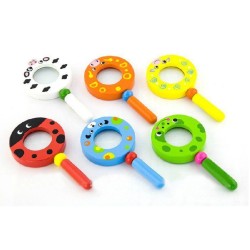 Pharma Toys Wooden Magnifying Glass Pembe