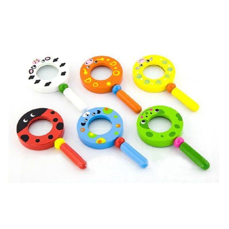 Pharma Toys Wooden Magnifying Glass Pembe
