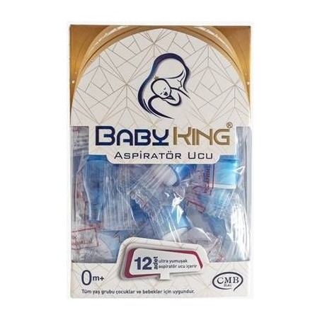 Baby King Aspiratör Ucu Mavi 12'li 0m+