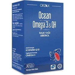 Ocean Omega 3 & QH Takviye Edici Gıda 30 Kapsül