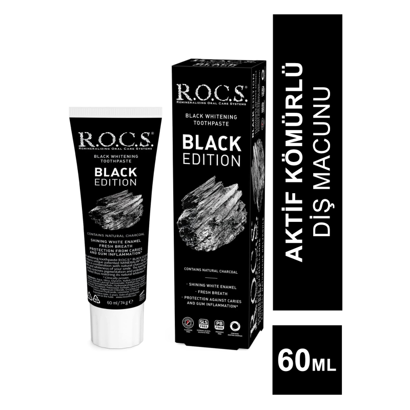 Rocs Black Edition Diş Macunu 60 ml