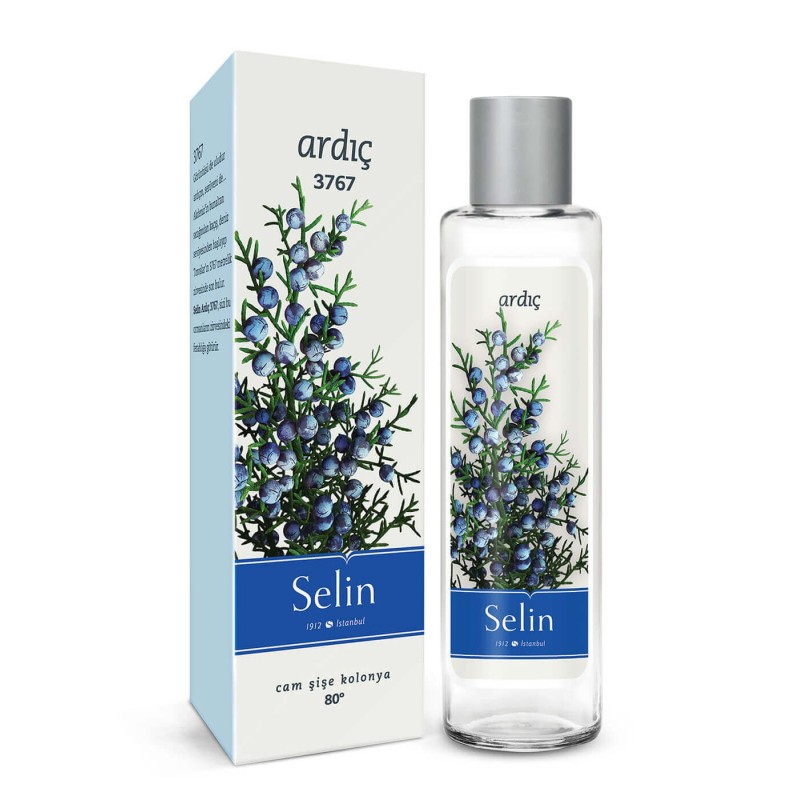 Selin Ardıç Kolonyası 180 ml Cam Şişe
