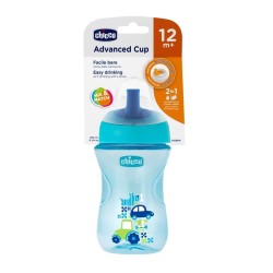 Chicco Advanced Cup Pipetli Eğitim Bardağı 12 Ay+ Mavi