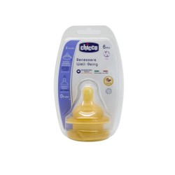 Chicco Benessere Well Being Fizyolojik Biberon Emziği 6 Ay+  Kauçuk