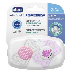 Chicco PyhsioForma Light Silikon Emzik 2li 2-6 Ay Kız