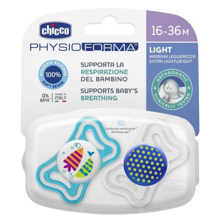 Chicco PyhsioForma Light Silikon Emzik 2li 16-36 Ay Erkek