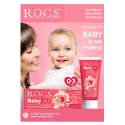 Rocs Baby Elma Püresi Tadında 0-3 Yaş Diş Macunu 45 gr