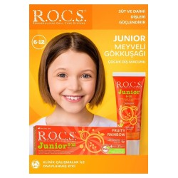 Rocs Junior 6-12 Yaş Meyveli Gökkuşağı Diş Macunu 60 ml