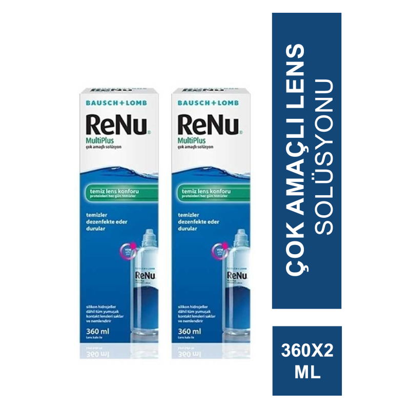Renu Multiplus Lens Solüsyonu 2'li Ekonomik Paket 2 x 360 ml