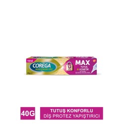 Corega Maximum Tutuş+Konfor Diş Protezi Yapıştırıcı Krem 40 gr