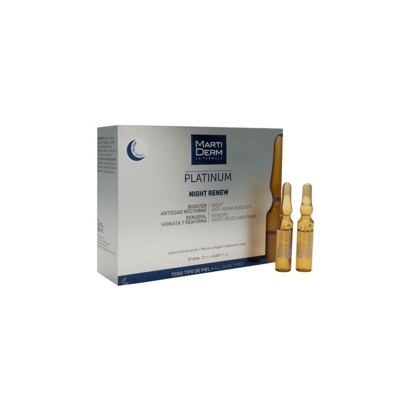 Martiderm Platinum Night Renew 10 Ampul 2 ml