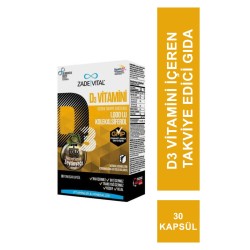 Zade Vital D3 Vitamini 30 Kapsül