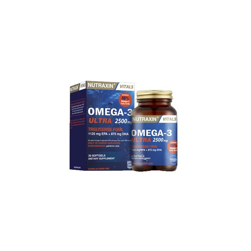 Nutraxin Omega-3 Ultra 2500 mg 30 Yumuşak Kapsül
