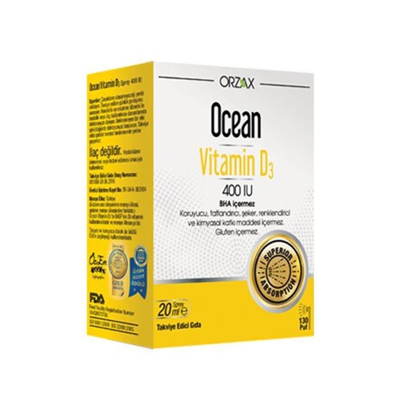 Ocean Vitamin D3 400 IU Sprey 20ml
