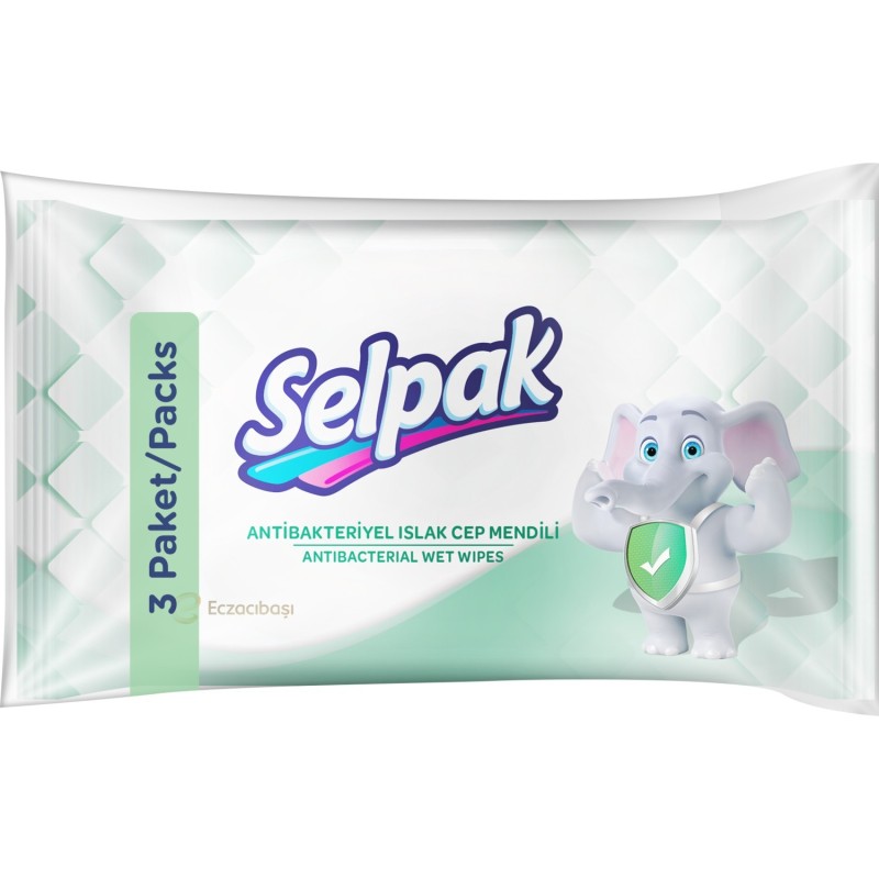 Selpak Antibakteriyel Cep Mendili 3'lü Selpak Antibakteriyel Cep Mendili 3'lü