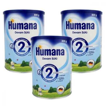 Humana Devam Sütü 2 800 gr (3lü Avantaj Paketi)
