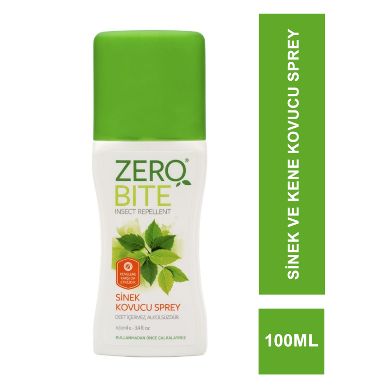 Zerobite Bitki Özlü Sinek ve Kene Kovucu Sprey 100 ml
