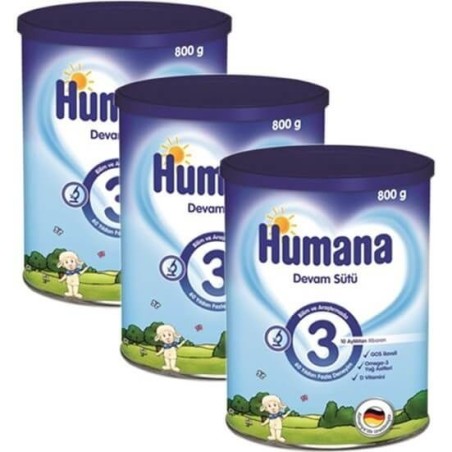 Humana 3 Devam Sütü 800 gr  (3lü Avantaj Paketi)
