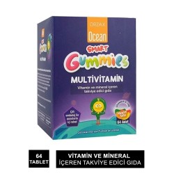 Ocean Smart Gummies Multivitamin 64 Adet Çiğneme Tableti (S.K.T 07-2024)