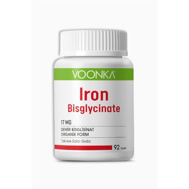 Voonka Iron Bisglycinate Demir 92 Kapsül