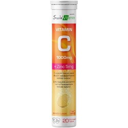 Suda Vitamin Vitamin C 1000mg + Zinc 5mg 20 Efervesan