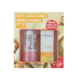 Cosmed Sun Essential SPF50+ Koyu Leke Karşıtı Güneş Kremi 50ml + Micellar Ultrasense Makyaj Temizleme Suyu 200ml
