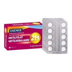 Osende 2M Metilfolat Metilkobalamin 30 Tablet