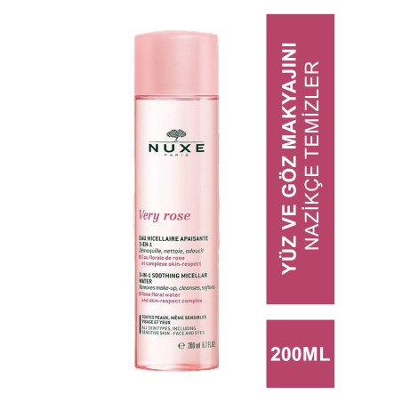 Nuxe Very Rose 3-In 1 Soothing  Micellar Water - Yatıştırıcı Misel Su 200 ml