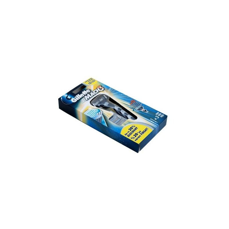 Gillette Mach 3 Tıraş Makinesi + 3 Yedek Bıçak Gillette Mach 3 Tıraş Makinesi + 3 Yedek Bıçak