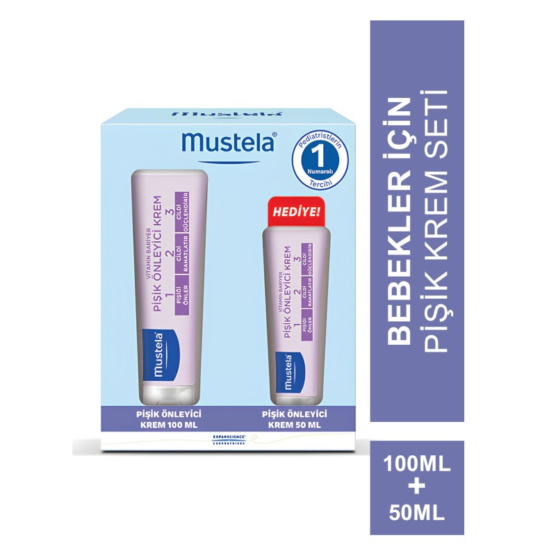 Mustela Vitamin Barrier Cream Pişik Kremi 100ml + 50ml