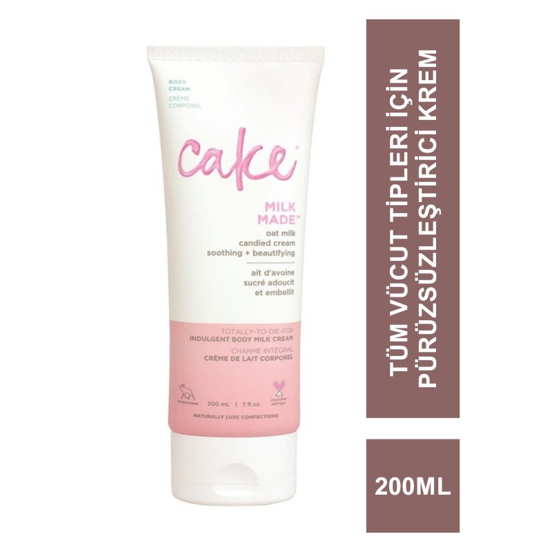 Cake Milk Made Pürüzsüzleştirici Vücut Kremi 200 ml