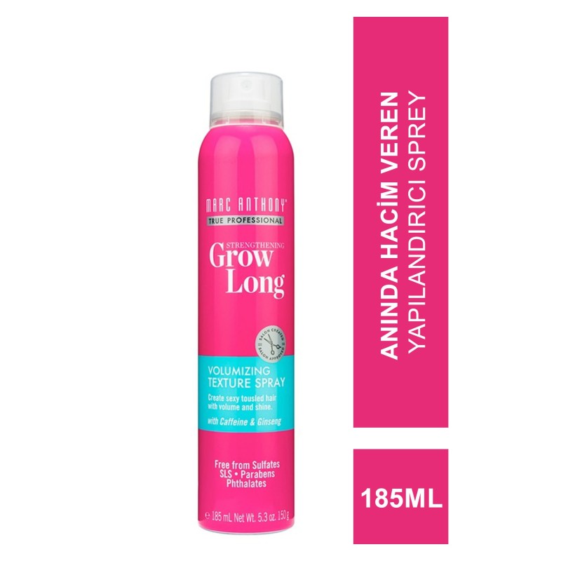 Marc Anthony Grow Long Volumizing Texture Spray ( Anında Hacim Veren Yapılandırıcı Sprey ) 185 ml