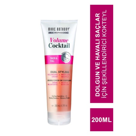 Marc Anthony Volume Cocktail Thick & Full Dual Styling ( Dolgun ve Havalı Saçlar İçin Kokteyl ) 200 ml