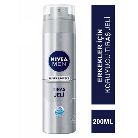 Nivea For Men Silver Protect Traş Jeli 200 ml