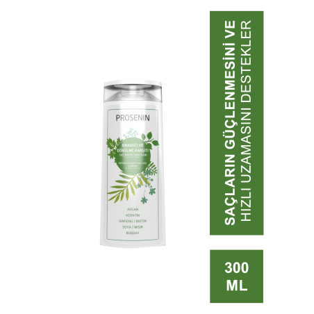 Prosenin Onarıcı ve Dökülme Karşıtı Saç Bakım Şampuanı 300 ml (S.K.T 10-2023)