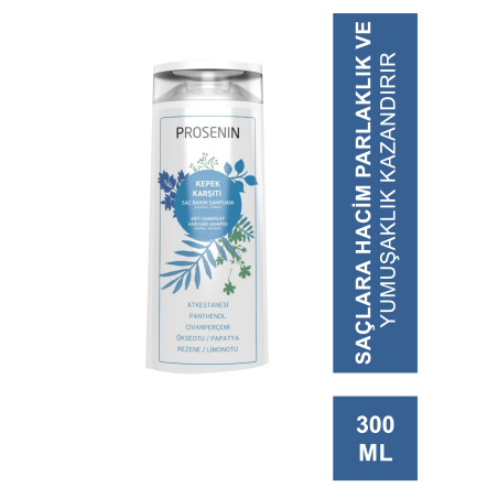Prosenin Kepek Karşıtı Saç Bakım Şampuanı 300 ml (S.K.T 01-2023)