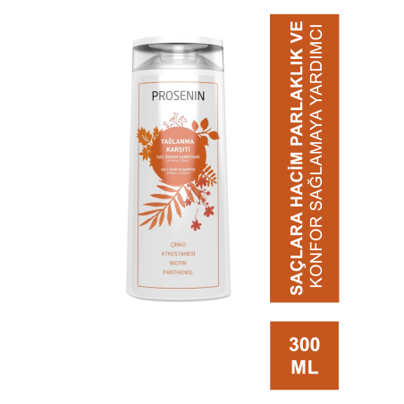 Prosenin Yağlanma Karşıtı Saç Bakım Şampuanı 300 ml (S.K.T 01-2023)