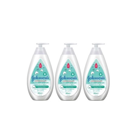 Johnsons Baby Cottontouch Saç ve Vücut Şampuanı 300 ml X 3lü set