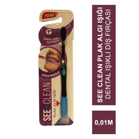 Dentiste See Clean Plak Algı Işığı Dental Işıklı Diş Fırçası - Mavi