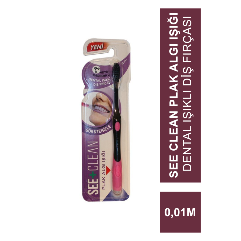 Dentiste See Clean Plak Algı Işığı Dental Işıklı Diş Fırçası - Pembe Dentiste See Clean Plak Algı Işığı Dental Işıklı Diş Fırçası - Pembe