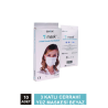 Dentac T-Mask 3 Katlı Cerrahi Yüz Maskesi Beyaz 10 Adet