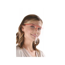 Dentac GoggleFace Shield Yüz Siperliği - Kırmızı