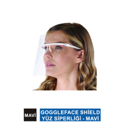 Dentac GoggleFace Shield Yüz Siperliği - Mavi