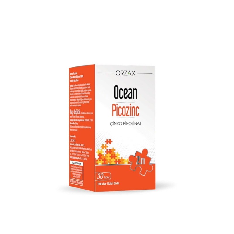Ocean Picozinc Takviye Edici Gıda 30 Kapsül
