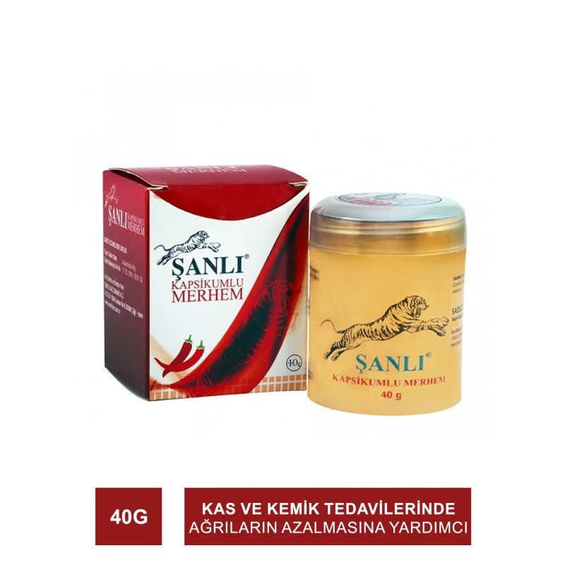 Şanlı Kapsikumlu Merhem 40g (S.K.T 09-2028) Şanlı Kapsikumlu Merhem 40g (S.K.T 09-2028)