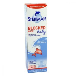 Sterimar Baby Blocked Nose 100 ml - Bebek / Çocuk için Tıkalı Burun Hipertonik Okyanus Suyu -